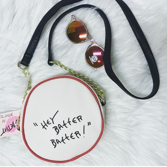 Betsey Johnson Handbags - Betsy Johnson “Hey Batter Batter!” Crossbody NWT